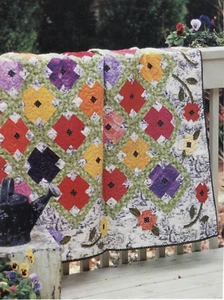 Vintage Garden Quilt Pattern Pieced/Applique DB - Picture 1 of 2