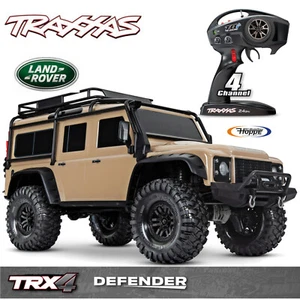TRAXXAS TRX82256-4-Sand TRX-4 LR Defender arena 1/10 oruga RTR cepillado sin clip - Imagen 1 de 5