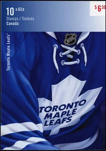 Canada Stamp Booklet - #BK554 Toronto Maple Leafs (2013) 10 x 63¢ Booklet of ... - Bild 1 von 1