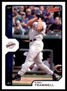 2002 Upper Deck Victory Bubba Trammell Baseball Card San Diego Padres #421