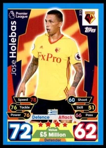 Match Attax 2017-2018 Jose Holebas Watford No. 313 - Picture 1 of 2
