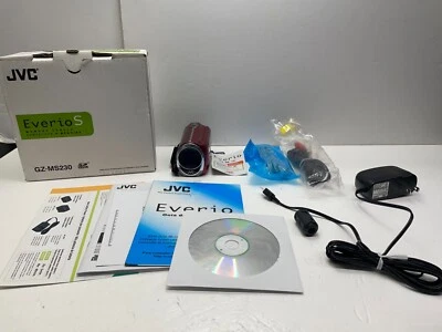 JVC Everio Video Camera Camcorder GZ-MS230RU Red Tested Works - Image 1 of 4