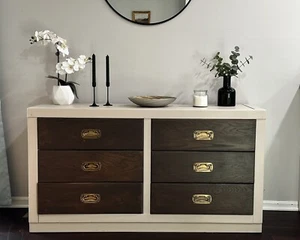 Lexington Solid Wood 6-drawer Bedroom Dresser And Nightstand, Refinished - Picture 1 of 5