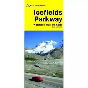 Canada 1:400k Waterproof Gem Trek Best of the Icefields Parkway Map - Picture 1 of 3