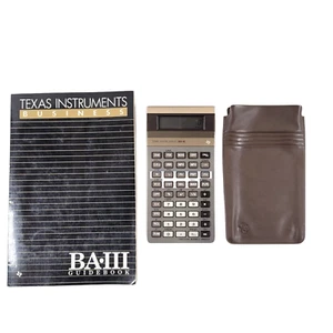 Vintage Texas Instruments BA-III Executive Business Analyst Calculator Case Book - Picture 1 of 6