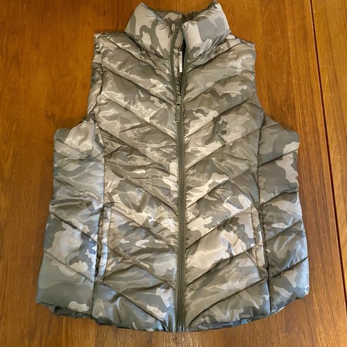 VETEMENTS Gilet imbottito donna L trapuntato mimetico grigio di SO confezionabile con cerniera