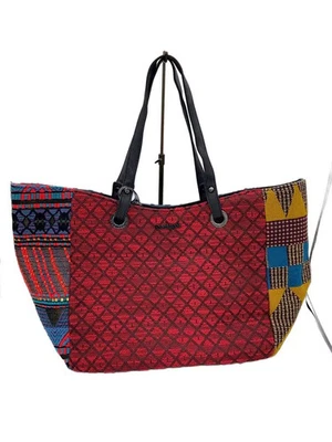 Sacola tote de algodão Desigual multicolorida com estampa total - Imagem 1 de 4