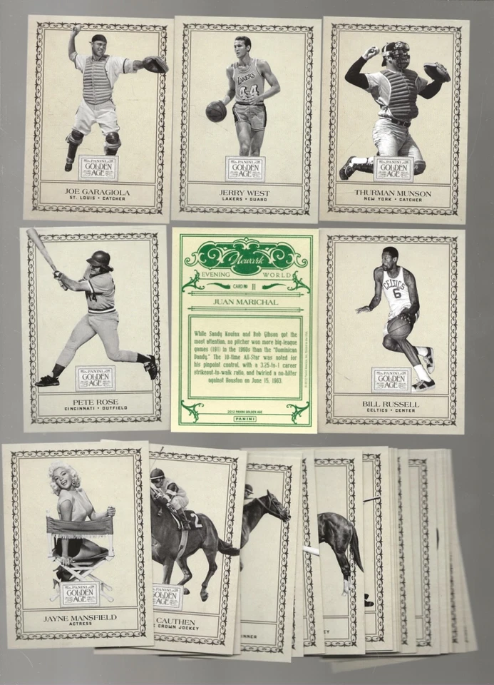 2012 PANINI GOLDEN AGE NEWARK EVENING WORLD NEWS 1-25 COMPLETE SET MUNSON ROSE - Image 1 of 1