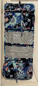 VERA BRADLEY GRANDE ORGANIZER DA VIAGGIO DA APPENDERE BORSA COSMETICA BLU MEDITERRANEO NUOVO - Foto 1 di 10