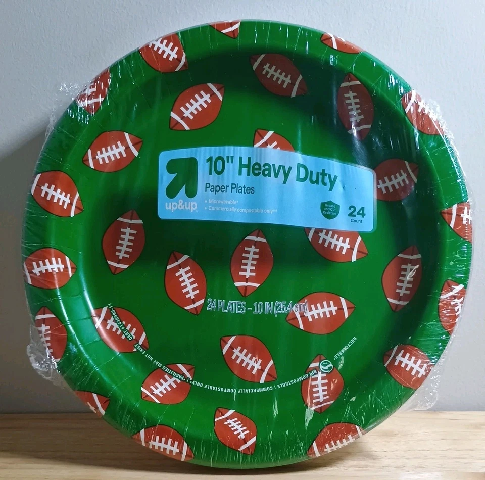 Pratos de cozinha de plástico descartáveis todos os dias de ótimo valor, vermelhos, 10.", 24 unidades - Imagem 1 de 1