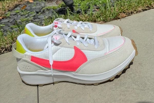 Nike Waffle Debut White Hot Punch fj4572-100 - Size 11 Women’s - Picture 1 of 6