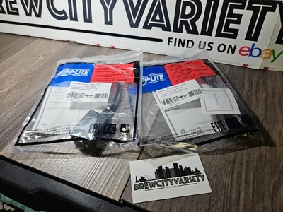 (2) NEW TRIPP LITE DisplayPort to VGA Adapter Model P134-06N-VGA Cable - Image 1 of 4