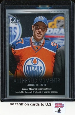 2015-16 SP Authentic #153 Connor McDavid  Authentic Moments - Image 1 of 2