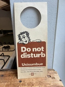 Vintage Do Not Disturb Hotel Türschild Afrika Botschafter Nairobi - Bild 1 von 2