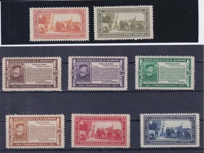 SAN MARINO 1932 "GARIBALDI" 8VAL. MNH CERT. DIENA - image 1 of 3