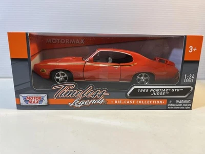 Pontiac GTO Judge 1969 modelo de coche: escala 1/24, nuevo en caja por Motor Max Foto 1 de 4