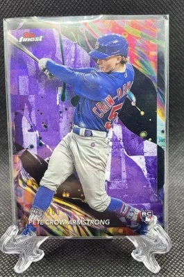 2024 Topps Finest Pete Crow-Armstrong Uncommon #104 Purple /200 Cubs RC - Image 1 of 2