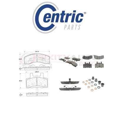 Centric Posi Quiet Ceramic Brake Pads w Shims for 1996 Chevrolet G30 4.3L to - Image 1 of 4