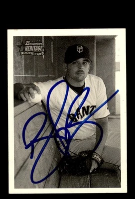 Signed Baseball Card Auto 2001 Bowman Heritage #300 Boof Bonser SF Giants - Image 1 of 2