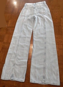 Jeans donna Arizona Juniors vita alta relaxed gamba larga blu taglia 0 LT SILVER FOX - Foto 1 di 18