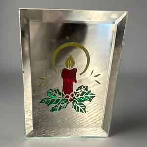 Candelabro votivo espejado vela de Navidad de colección - Imagen 1 de 10