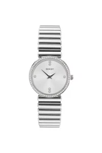 Seksy Swarovski Crystal Ladies Dress Watch Edge 40044 - Picture 1 of 5