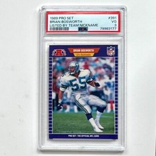 1989 Pro Set - Brian Bosworth *Listed by Team Nickname* #391 - Seahawks - PSA 3