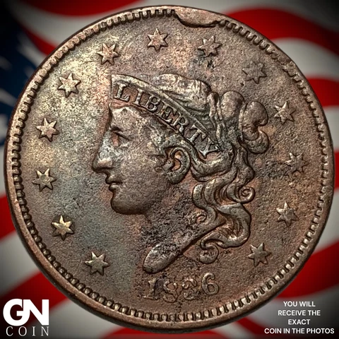 1836 Coronet Head Large Cent   Q3085 Cover