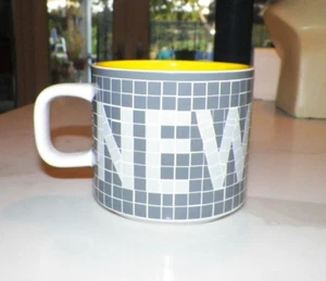 STARBUCKS NEW YORK MUG GRAY & YELLOW 12 FL OZ - Picture 1 of 8
