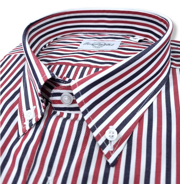Camicia UOMO cotone doppio ritorto regular rigata "PRINCIPE DEL FORO" 40 42 45 - Immagine 1 di 1