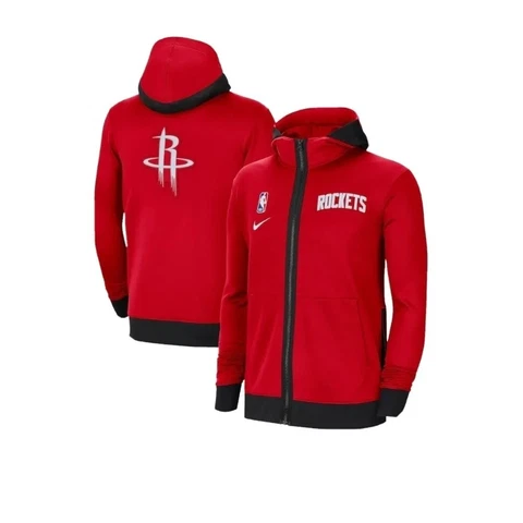 NIKE HOUSTON ROCKETS RED NBA THERMAFLEX SHOWTIME JACKET MENS  (M) 22-22S SEASON Cover