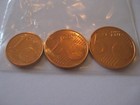 Kursmünzenset Belgien 2004 1cent, 2cent und 5cent Prägefrisch 