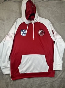 Huntington Soccer Club Red & White Warm-Up Jacket Size Medium Men's Sports Gear - Picture 1 of 10