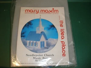 NEW Mary Maxim Needlecraft Plastic Canvas Kit #27103 Musical Church (CS10) - Picture 1 of 3