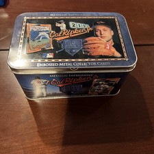 Cal Ripken Jr "Iron Oriole" Metallic Impressions embossed card Collectors Set!