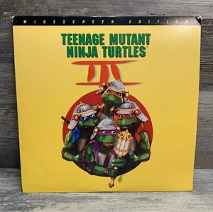Teenage Mutant Ninja Turtles III Laserdisc Widescreen TMNT 3 VTG 1992 Rare - Picture 1 of 3
