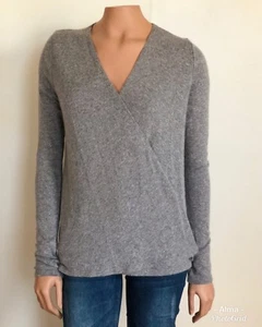 Brandy Melville Size S/M Gray Wool Blend Open Front Knit Cardigan Sweater - Picture 1 of 7