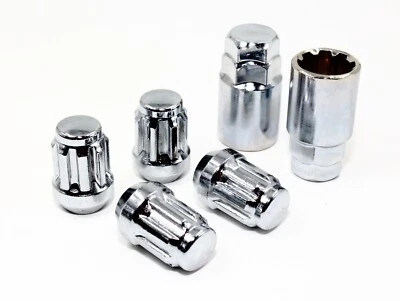 4 cerraduras de rueda sintonizador cromado 12x1,5 1,40" con 2 llaves para Acura Honda 40700SCH2 Foto 1 de 4