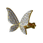 1pc Ear Cuff Butterflies Rhinestones Jewelry Shining Non-pierced Ear Clip He