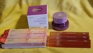 Lot Touch In Sol Lip Mask + 3x Vegan Again Lip Gloss *NEW* NIB FULL SIZE - Picture 1 of 3