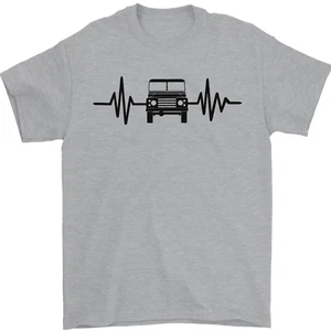 4X4 Heart Beat Pulse Off Road Roading Mens T-Shirt 100% Cotton - Picture 1 of 12