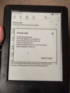 Amazon Kindle 7th Generation WP63GW 4GB Wi-Fi Black eBook Reader - Picture 1 of 4