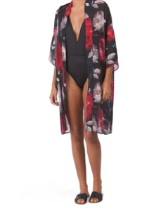 GOTTEX Roses Are Red Cover-up  (size  L) - Picture 1 of 2