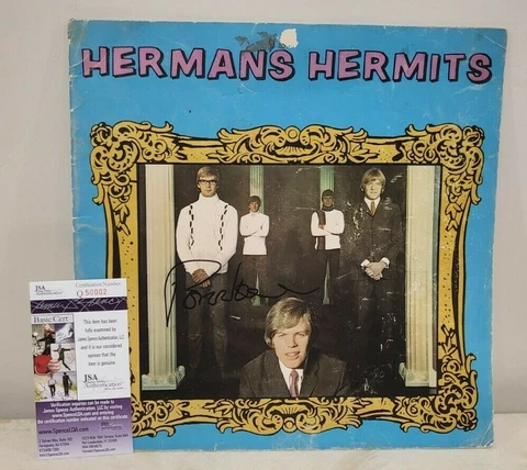 VINTAGE HERMANS HERMITS PROGRAM SIGNED BY PETER NOONE MUSIC LEGEND JSA COA RARE Cover