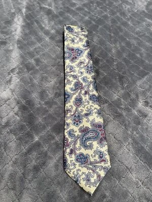 Wembley Yellow Paisley Neck Tie - Image 1 of 4