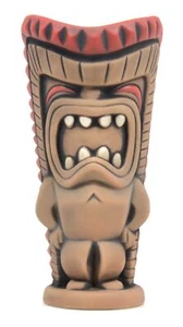 2023 Tiki Farm - A#1 BOSS Man Tiki Mug by Tank - Brown with Red Accents - Picture 1 of 9