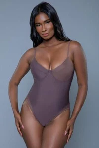 sexy BE WICKED two-tone UNDERWIRED padded ADJUSTABLE strap SWIMSUIT bathing SUIT - Picture 1 of 3