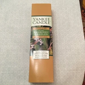 YANKEE CANDLE Bayberry Taper Candles 8" Pair + BONUS/EXTRA!! - Picture 1 of 5
