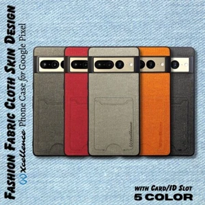 para Google Pixel 6A 7, Xcellence, Moda Tela Recubrimiento Tarjeta Ranura Estuche - Imagen 1 de 25