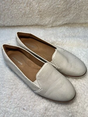 Zapatos sin cordones Easy Spirit para mujer de cuero marfil NUEVO talla 8 Foto 1 de 4